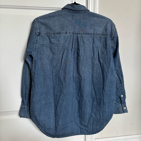 Madewell Denim Oversized Ex-Boyfriend Shirt - Picture 6 of 9